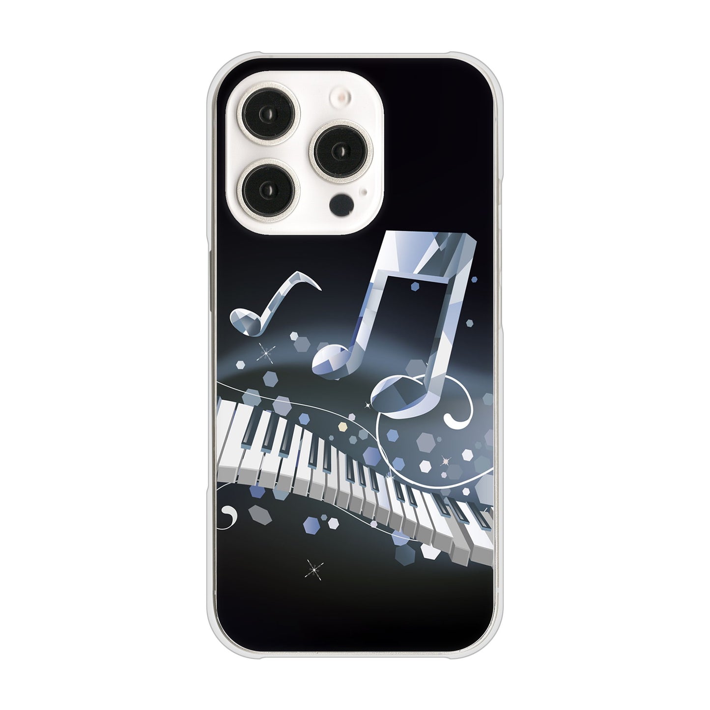 iPhone 16 Pro 音符 ハードケース 背面印刷