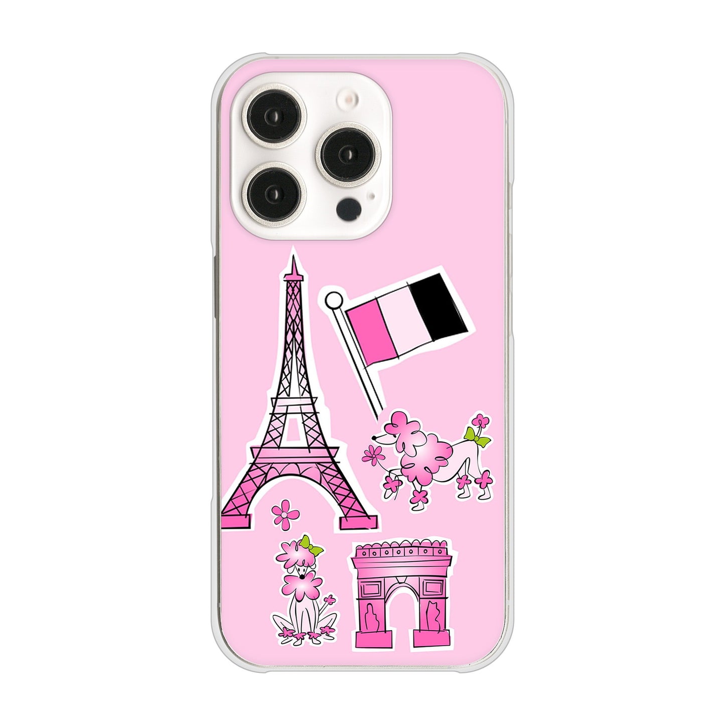iPhone 16 Pro LOVE フランス ハードケース 背面印刷