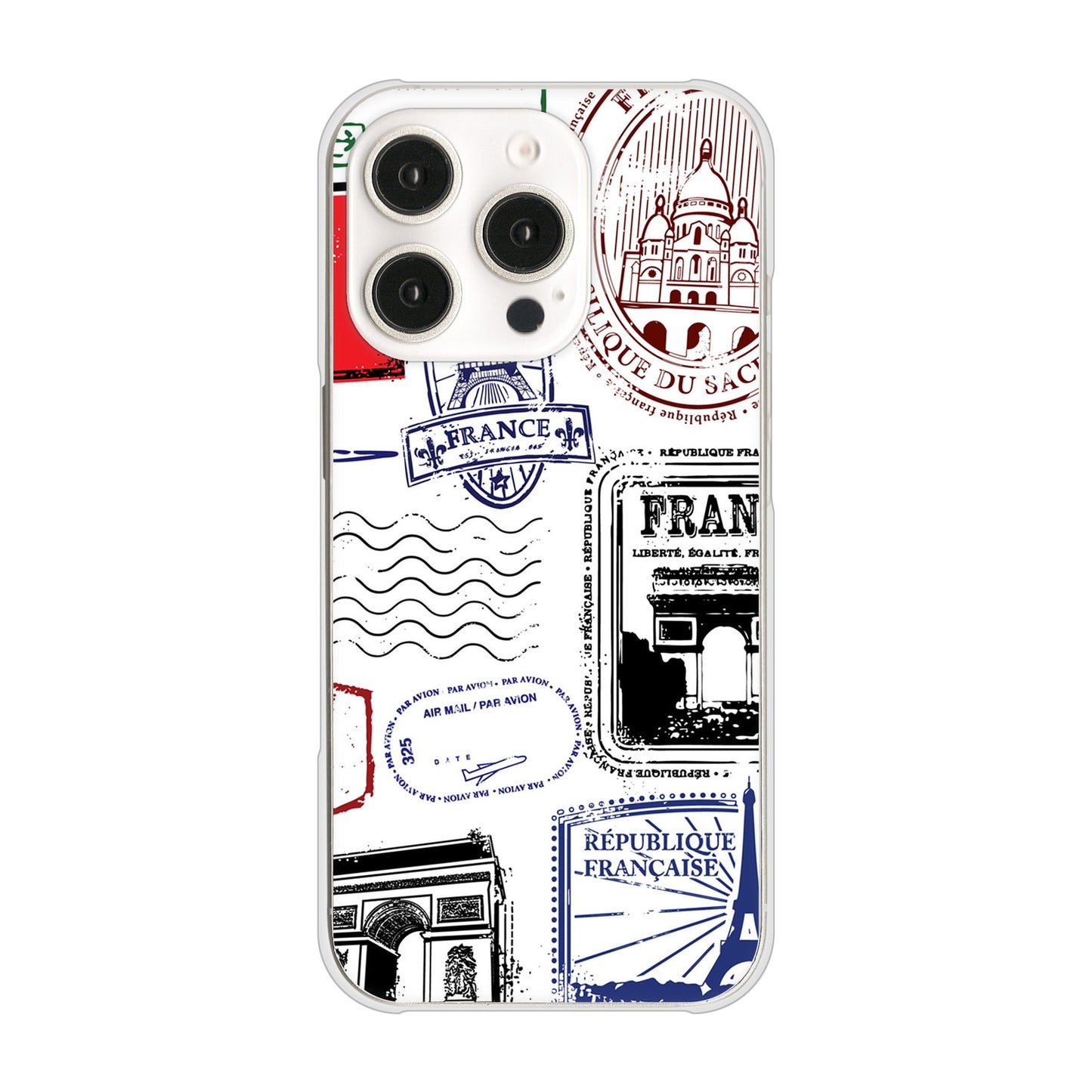 iPhone 16 Pro LOVE フランス ハードケース 背面印刷