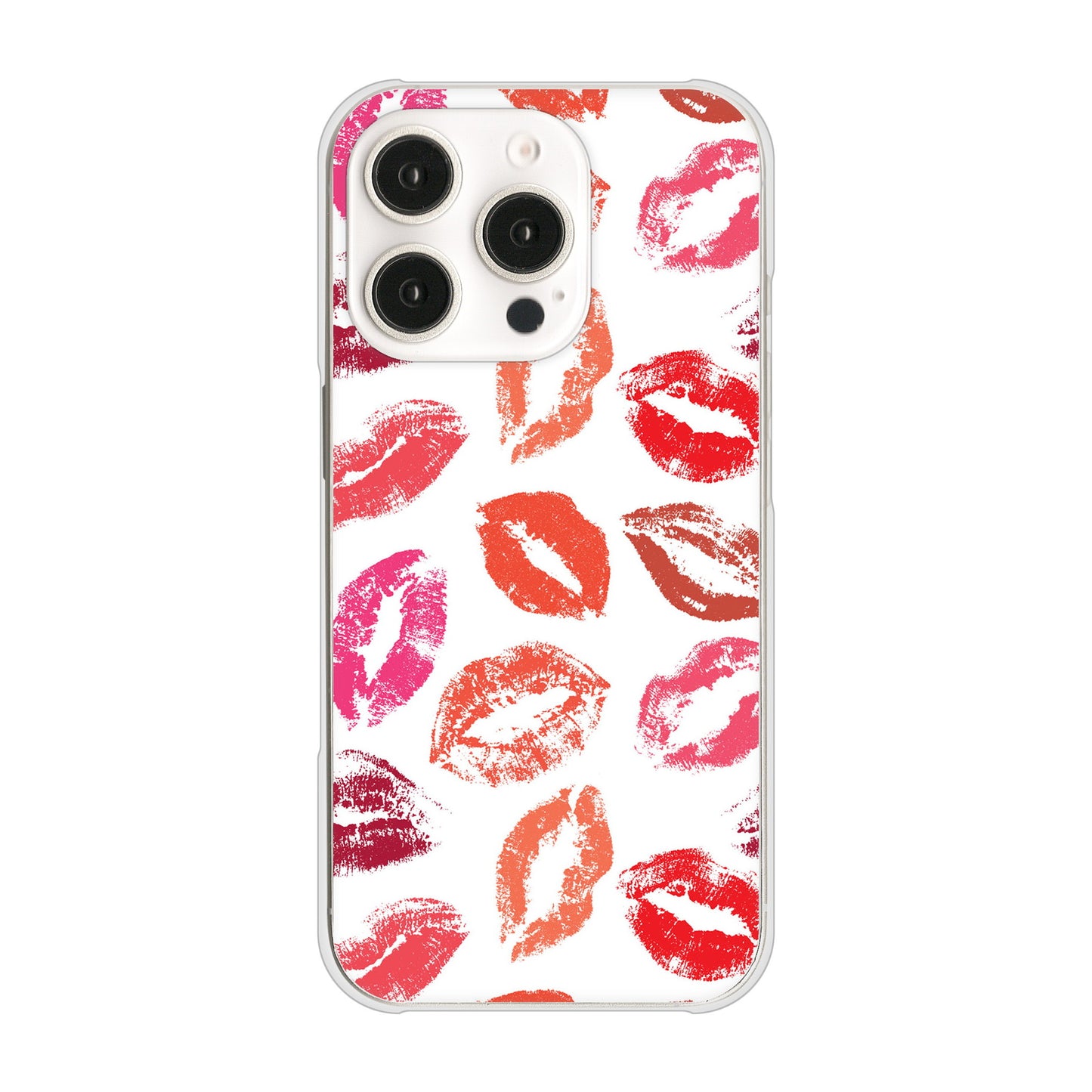 iPhone 16 Pro 734 キスkissキス ハードケース 背面印刷