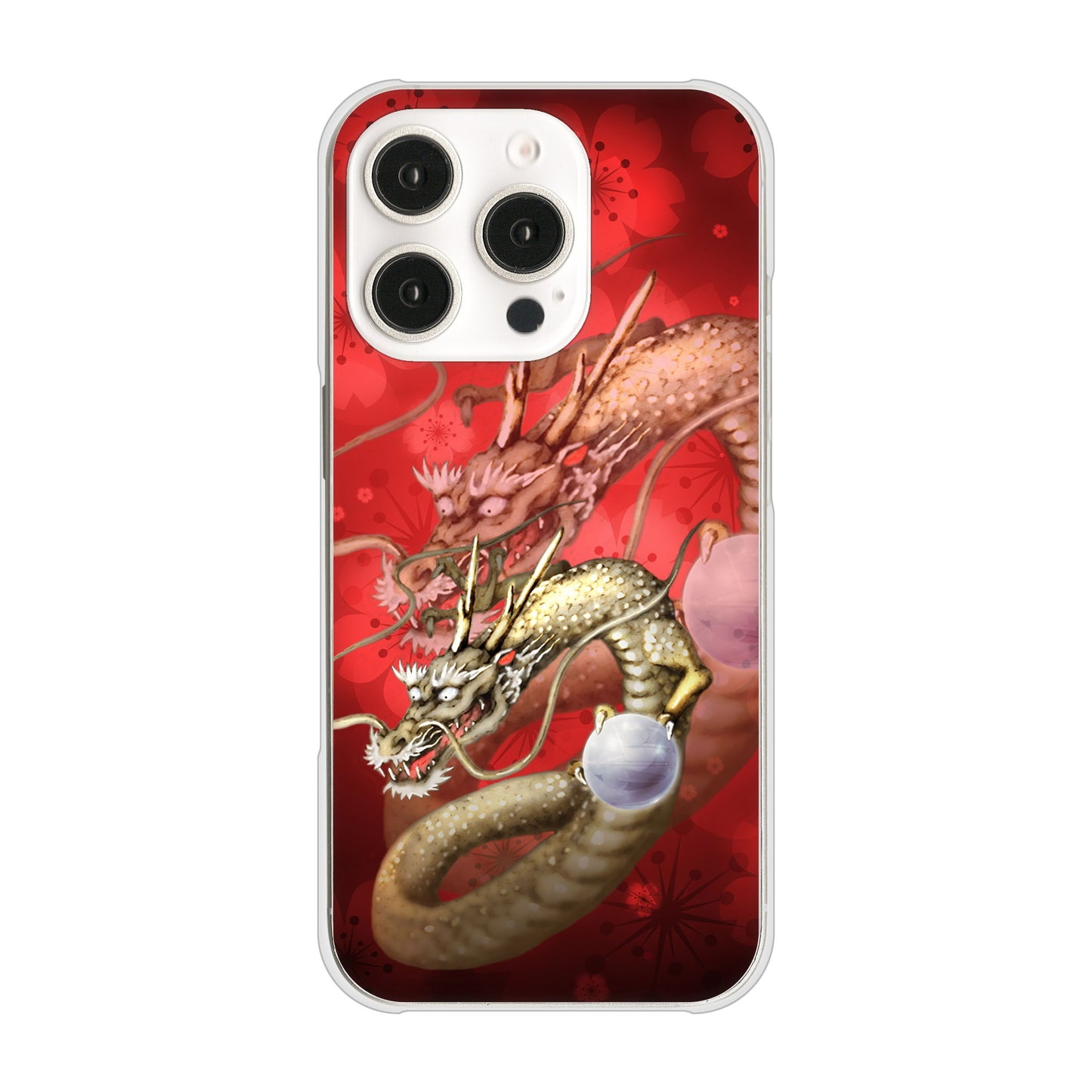 iPhone 16 Pro 龍 ハードケース 背面印刷