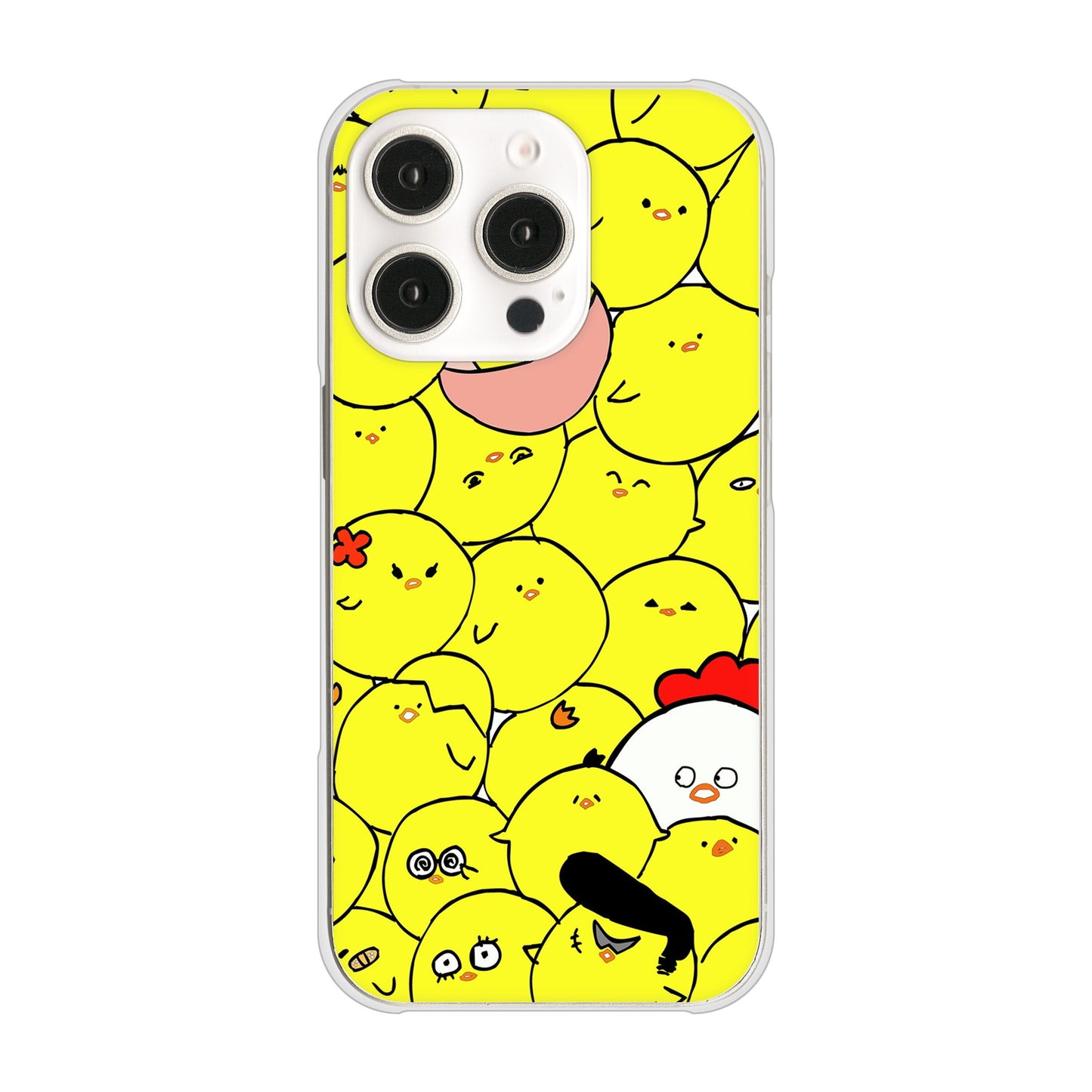 iPhone 16 Pro 1031 ピヨピヨ ハードケース 背面印刷
