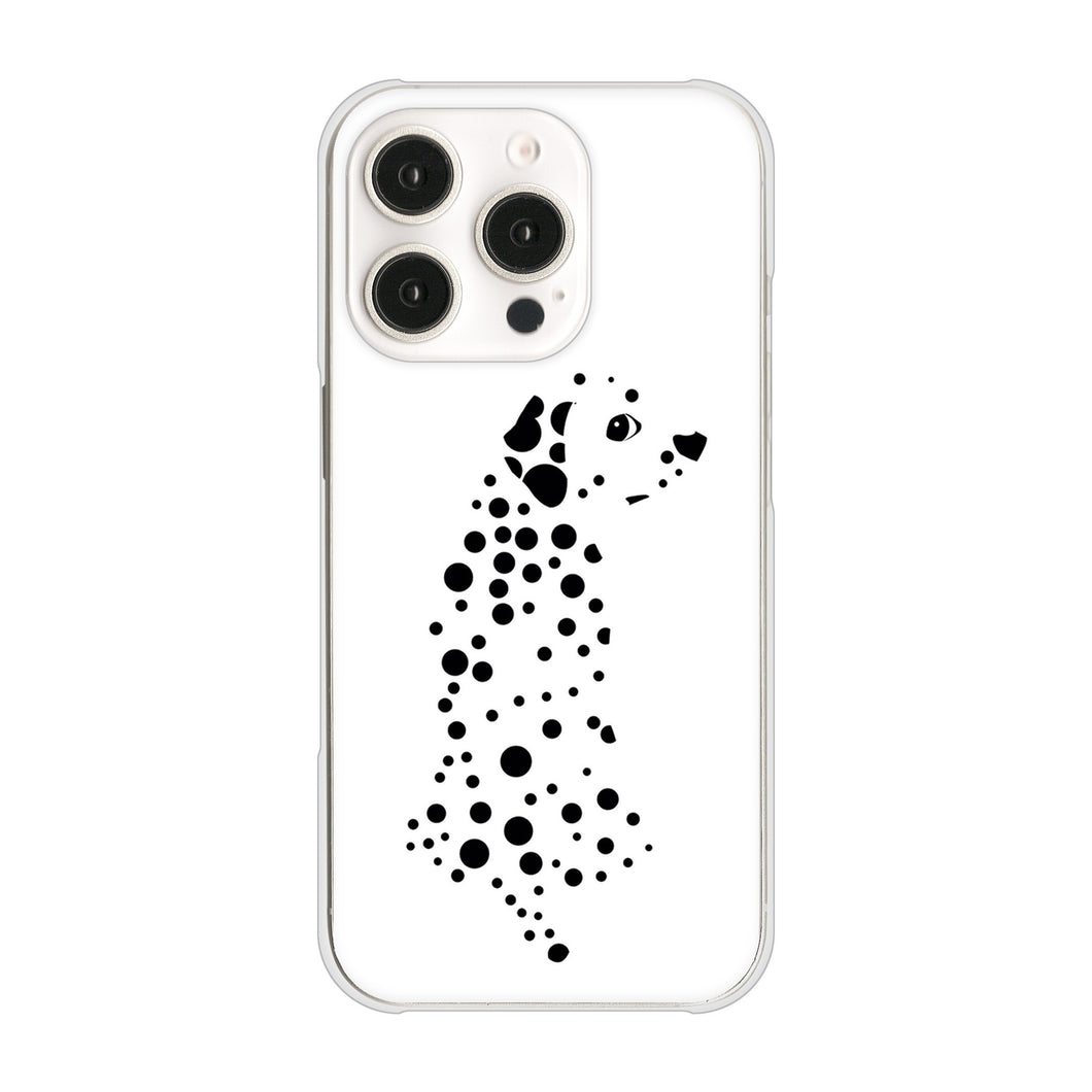 iPhone 16 Pro 1038 振り向くダルメシアン（WH） ハードケース 背面印刷