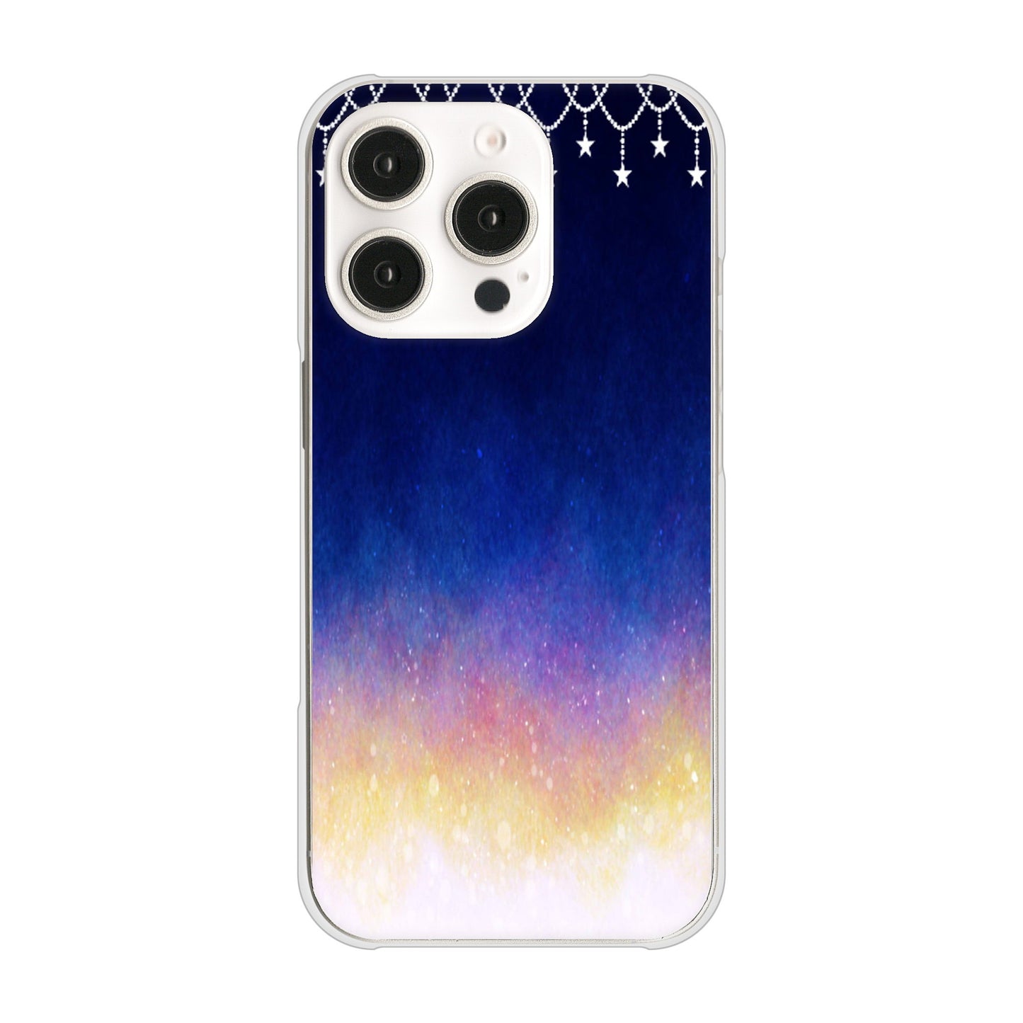 iPhone 16 Pro MI803 冬の夜空 ハードケース 背面印刷