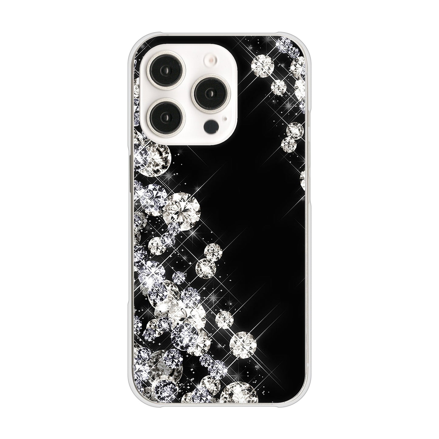 iPhone 16 Pro VA871 ダイヤモンドフレーム ハードケース 背面印刷
