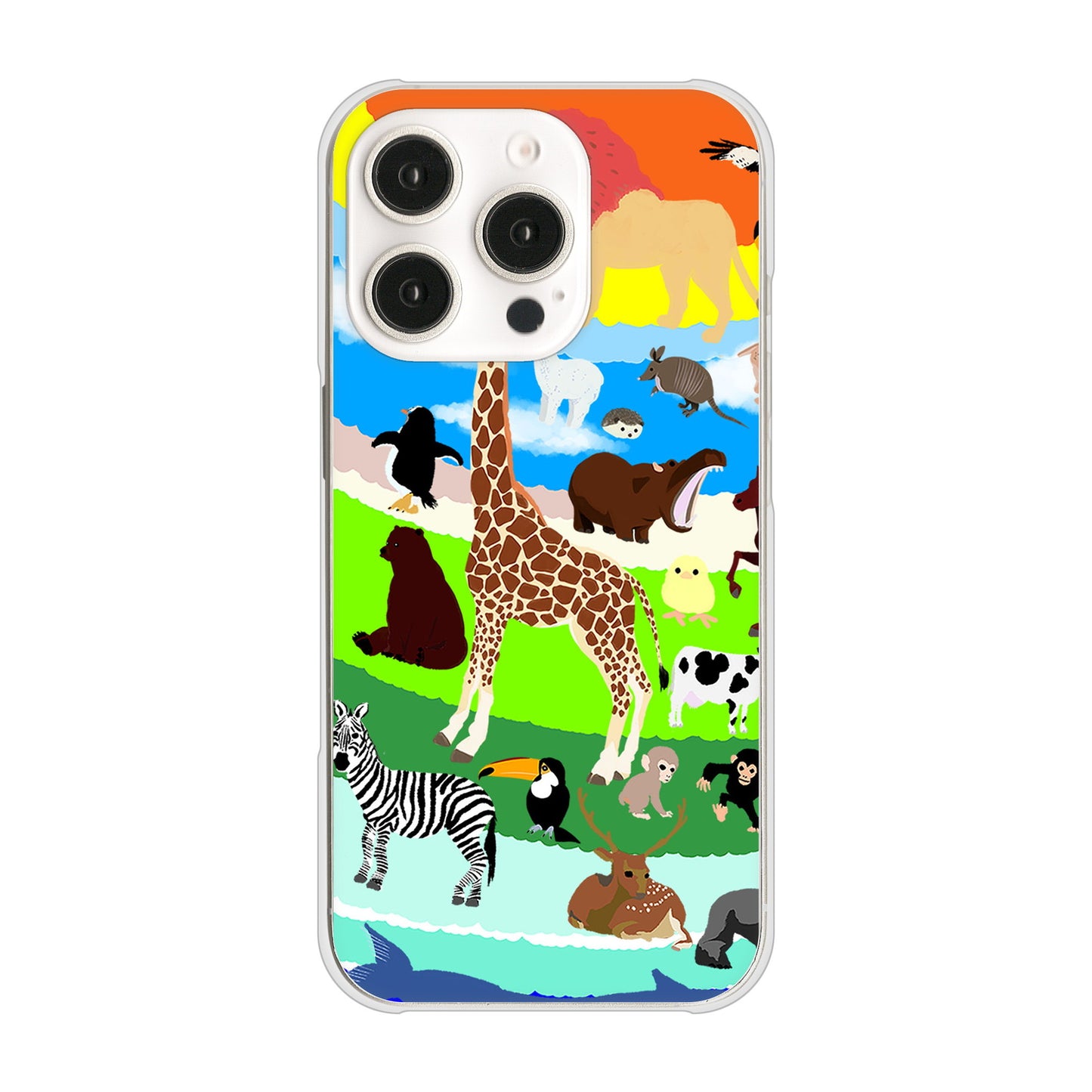 iPhone 16 Pro YJ201 アニマルプラネット ハードケース 背面印刷