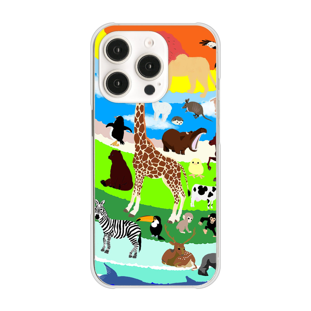 iPhone 16 Pro YJ201 アニマルプラネット ハードケース 背面印刷