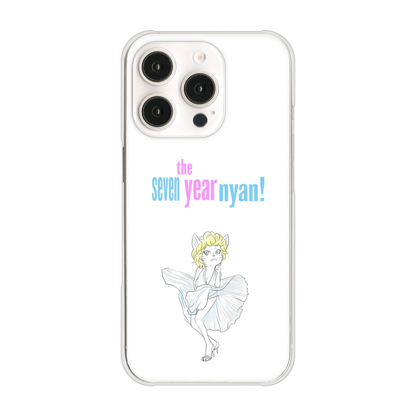 iPhone 16 Pro おしゃれにゃん ハードケース 背面印刷