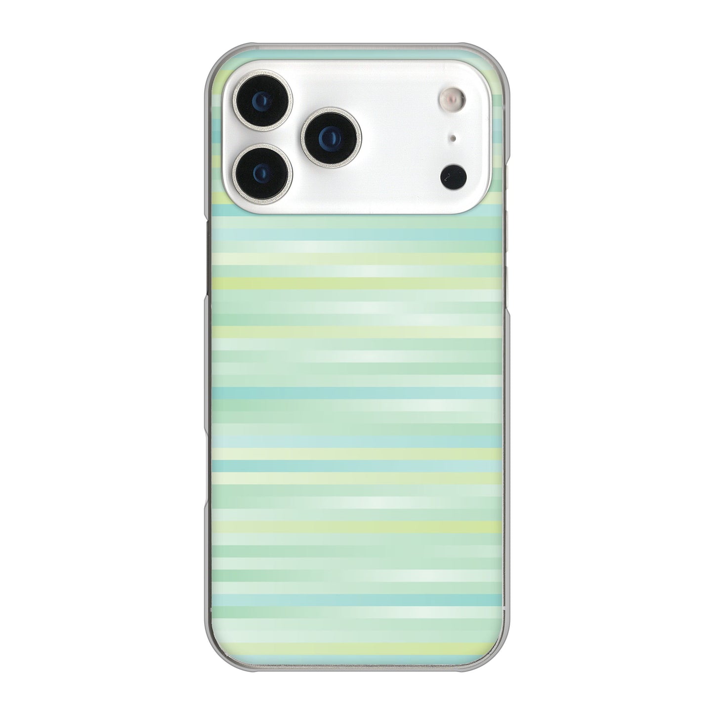 iPhone 17 Pro Max グラデーションボーダー ハードケース 背面印刷