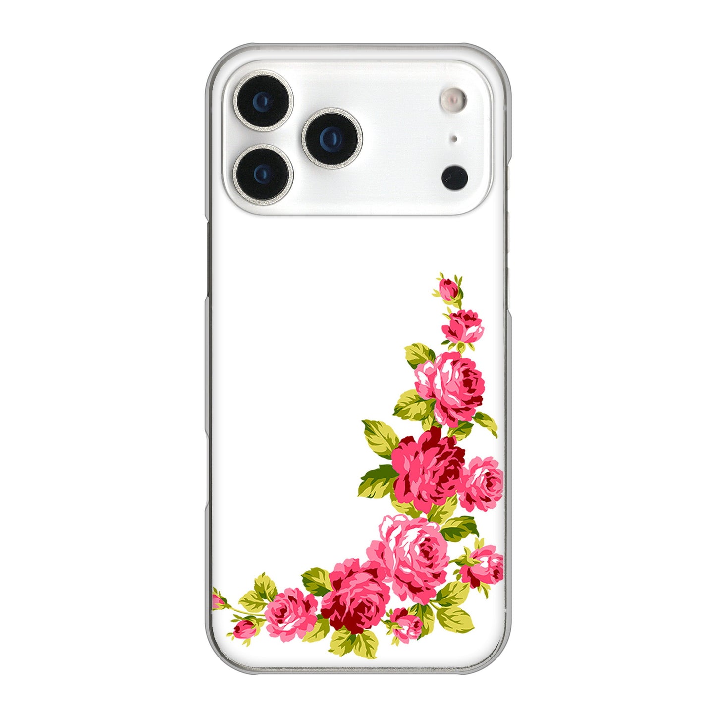 iPhone 17 Pro Max ロマンチックなバラ ハードケース 背面印刷