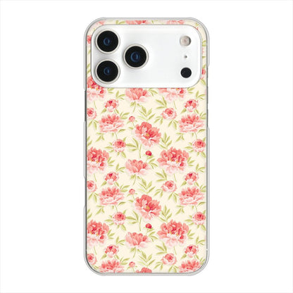 iPhone 18 Pro Max 高画質仕上げ 背面印刷 ハードケース北欧の小花