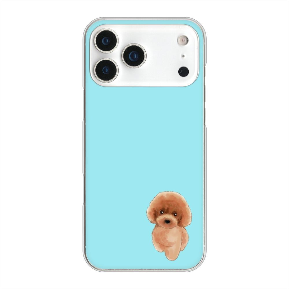 iPhone 18 Pro Max 高画質仕上げ 背面印刷 ハードケーストイプードルレッド