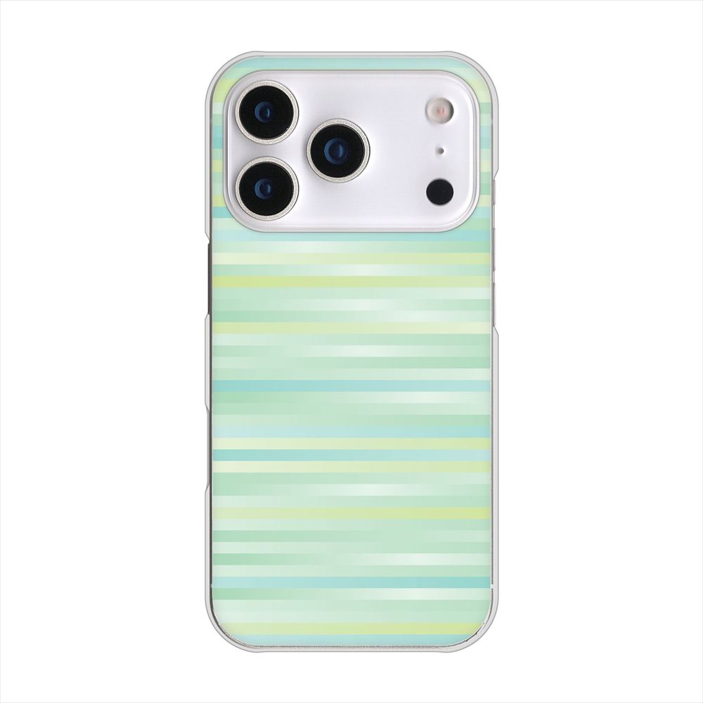 iPhone 18 Pro 高画質仕上げ 背面印刷 ハードケースグラデーションボーダー