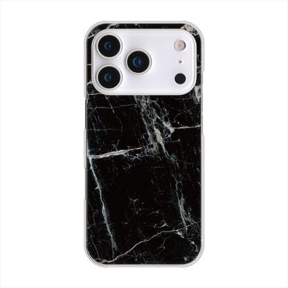 iPhone 18 Pro 高画質仕上げ 背面印刷 ハードケース大理石BK