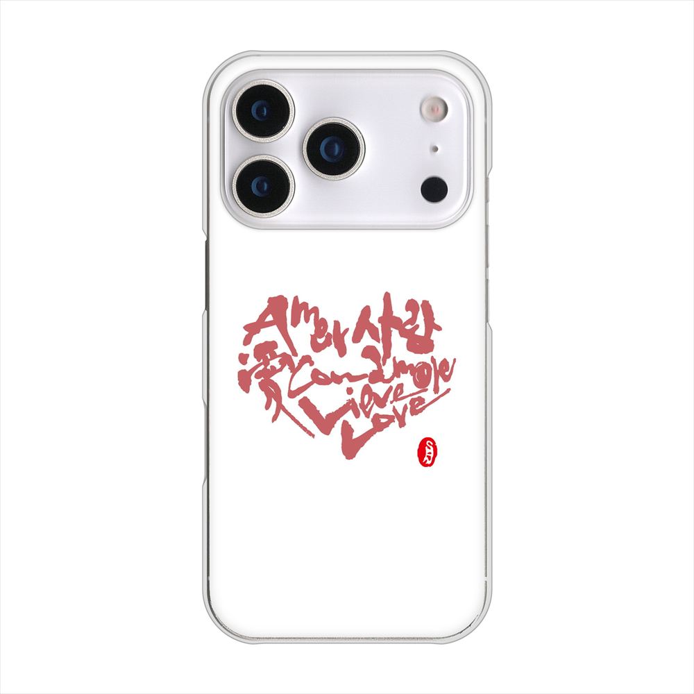 iPhone 18 Pro 高画質仕上げ 背面印刷 ハードケース大野詠舟 デザイン筆文字