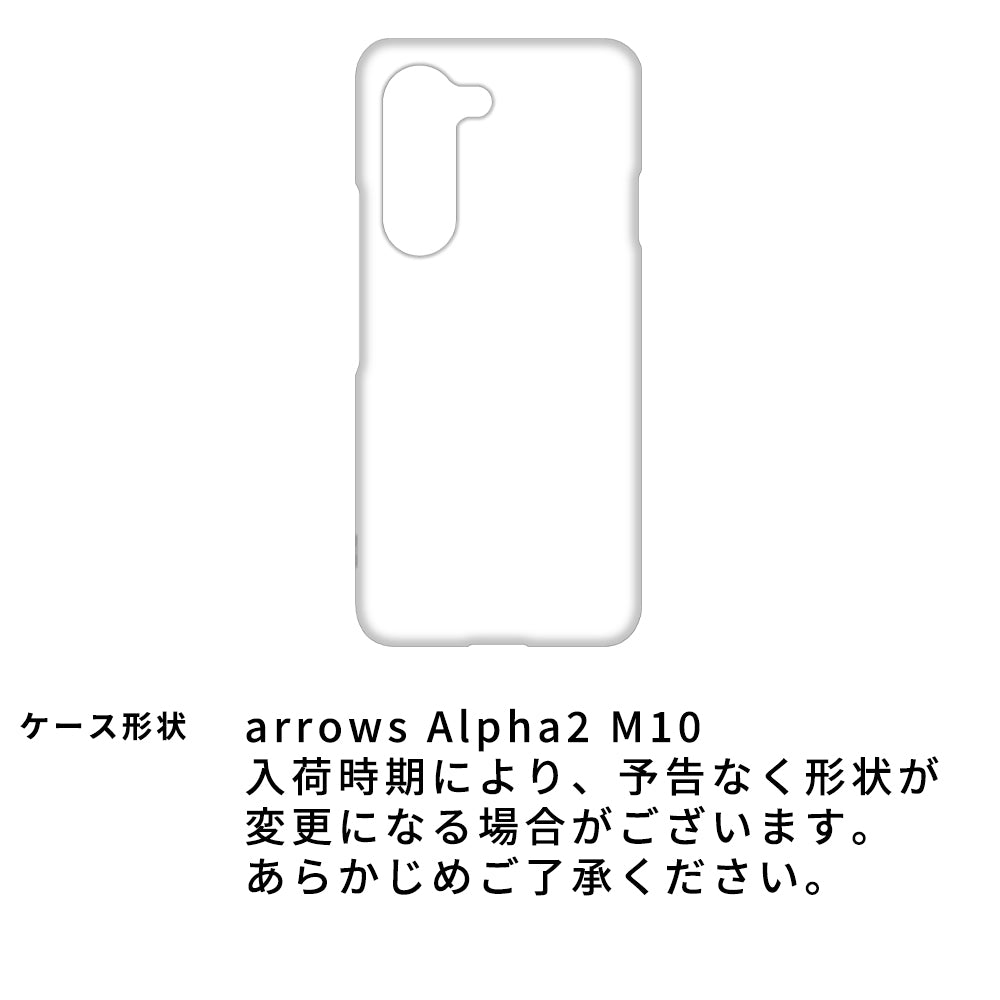 arrows Alpha2 M10 チェックパターンまるっと全貼りハードケース