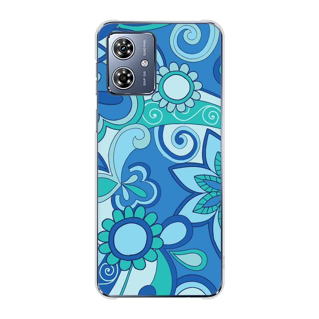 moto g64 5G 409 ブルーミックス ハードケース 背面印刷