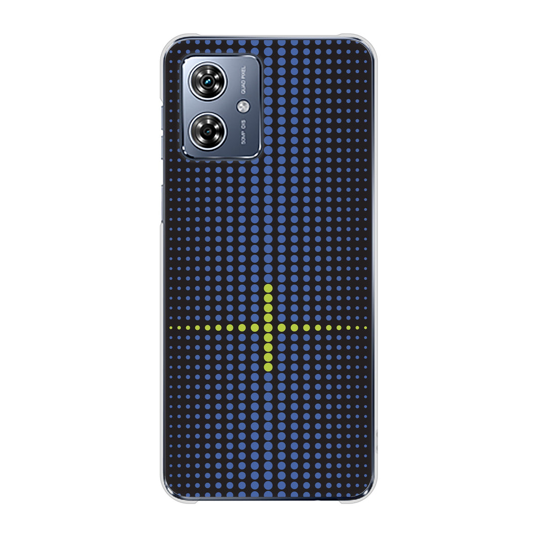 moto g64 5G IB907 グラデーションドット ハードケース 背面印刷