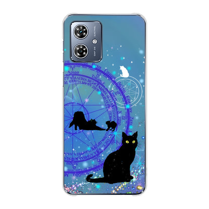 moto g64 5G 魔法陣猫 ハードケース 背面印刷