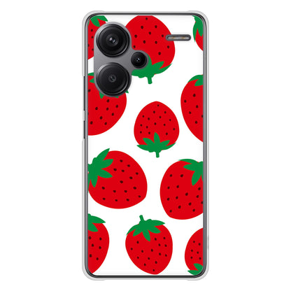 Xiaomi Redmi Note 13 Pro+ 大きいイチゴ模様 ハードケース 背面印刷