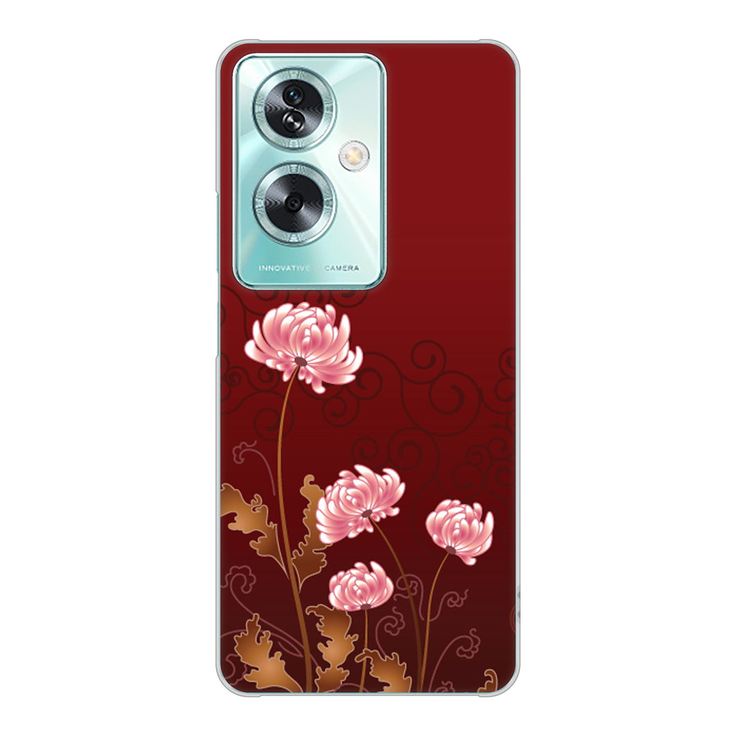 OPPO A79 5G 375 優美な菊 ハードケース 背面印刷