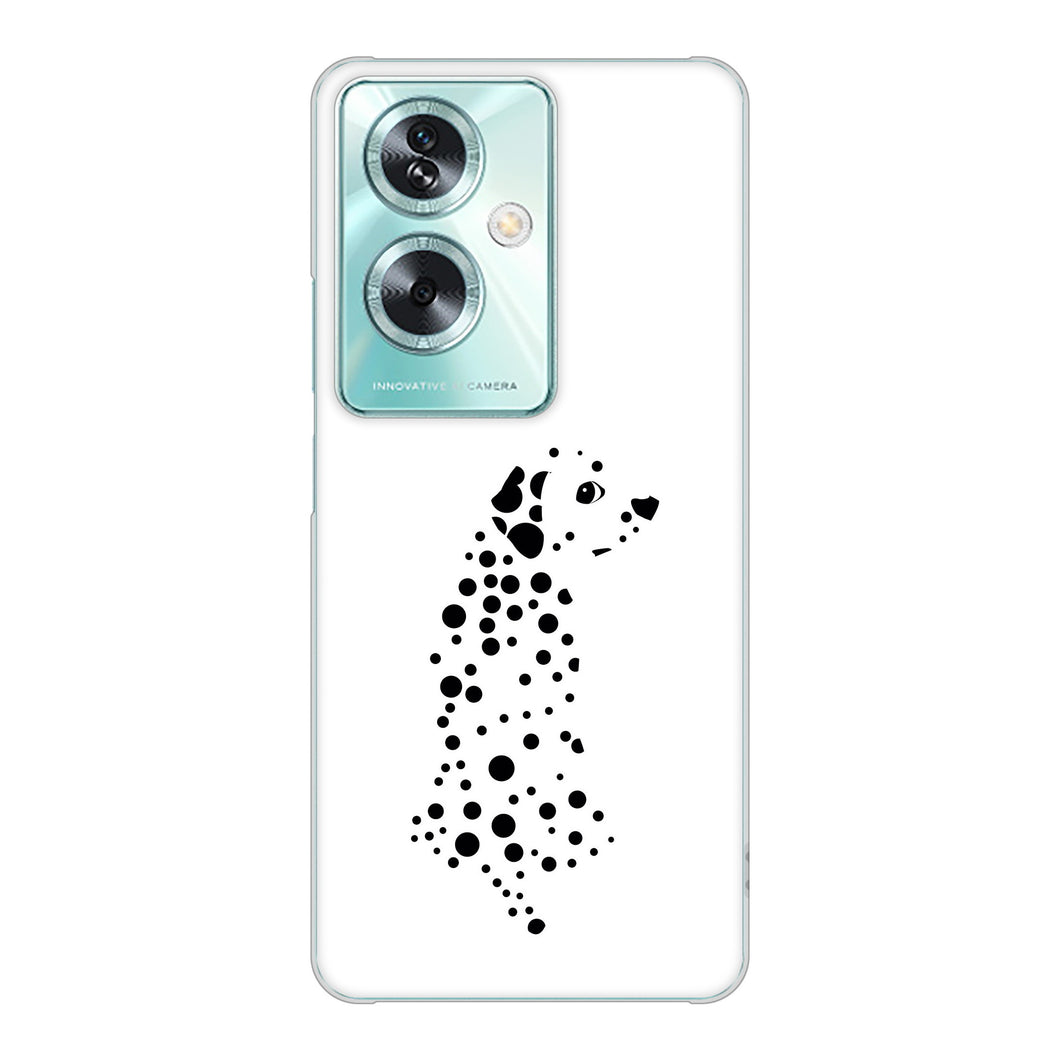OPPO A79 5G 1038 振り向くダルメシアン（WH） ハードケース 背面印刷