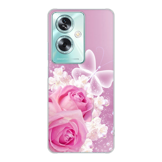 OPPO A79 5G 高画質仕上げ 背面印刷 ハードケースロマンチックなバラ