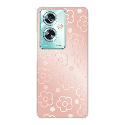 OPPO A79 5G エンボス風デイジーシンプル ハードケース 背面印刷