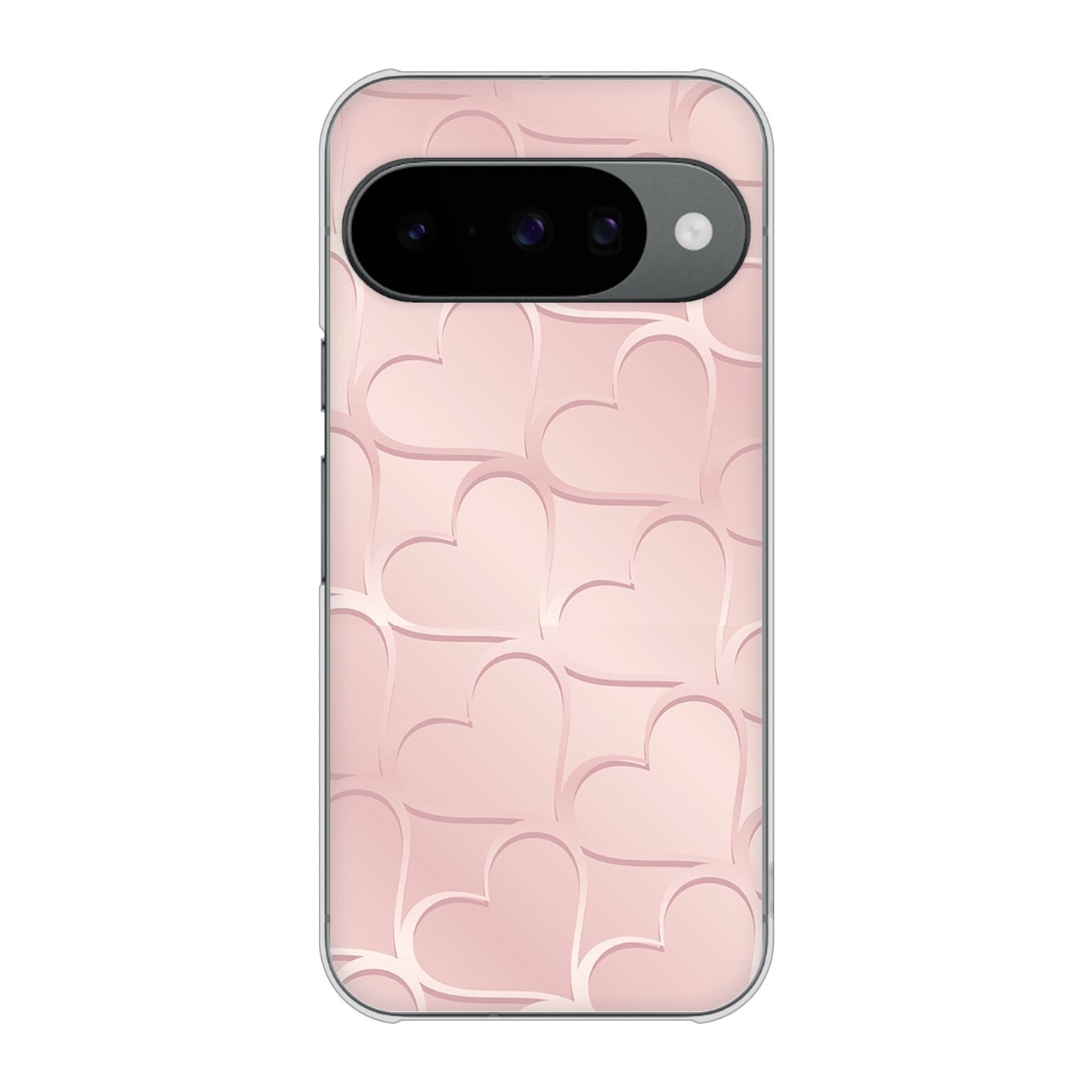 Google Pixel 10 Pro かくれハート ハードケース 背面印刷