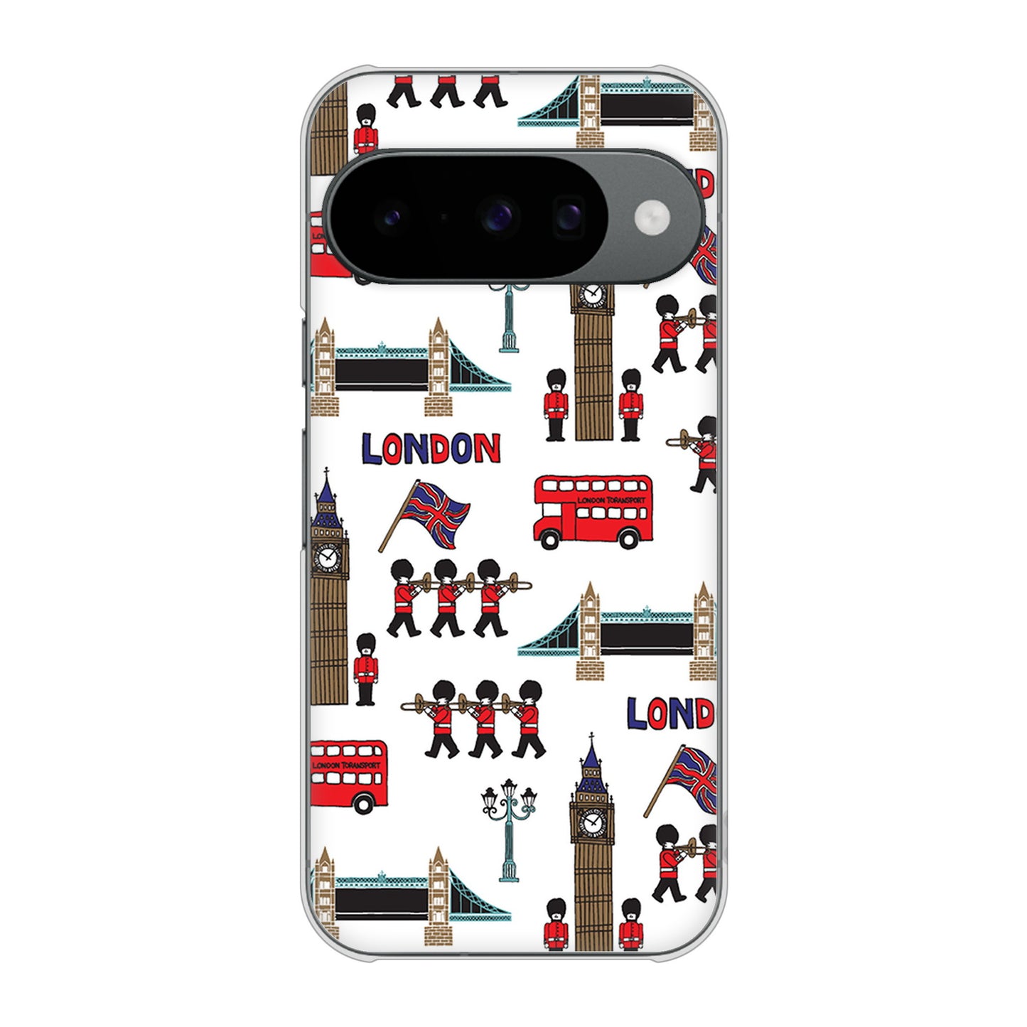 Google Pixel 10 Pro EK811 ロンドンの街 ハードケース 背面印刷