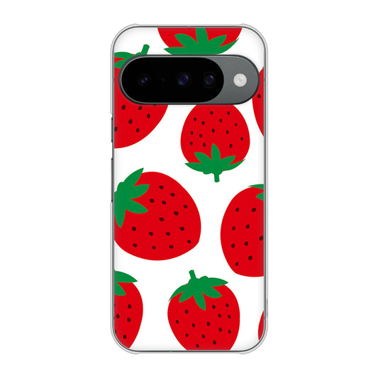 Google Pixel 10 Pro 大きいイチゴ模様 ハードケース 背面印刷