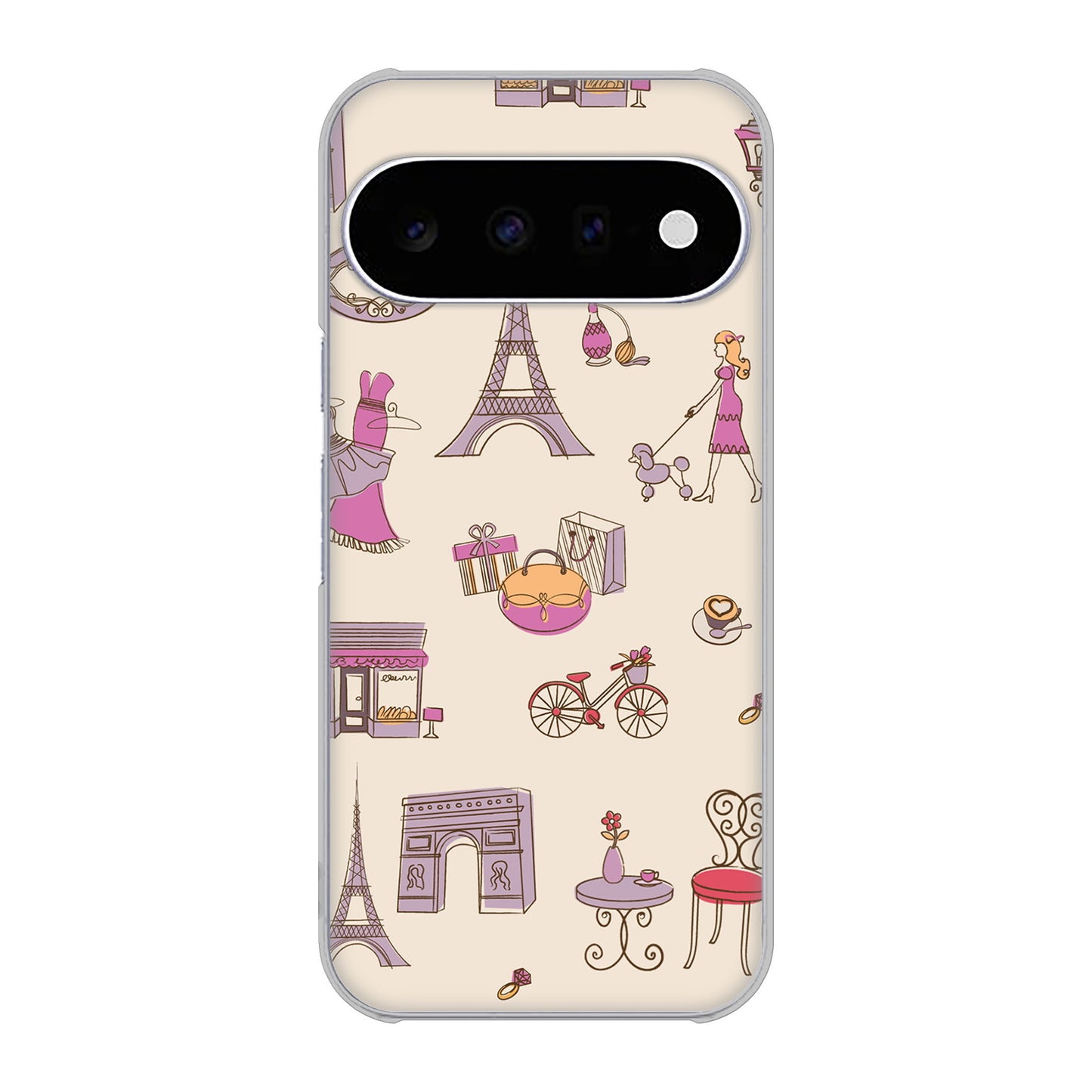 Google Pixel 11 LOVE フランス ハードケース 背面印刷