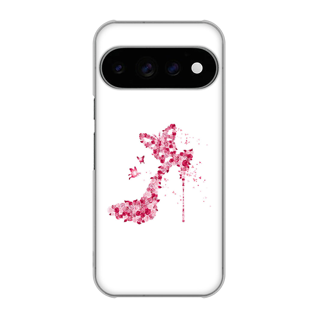 Google Pixel 11 Pro 387 薔薇のハイヒール ハードケース 背面印刷