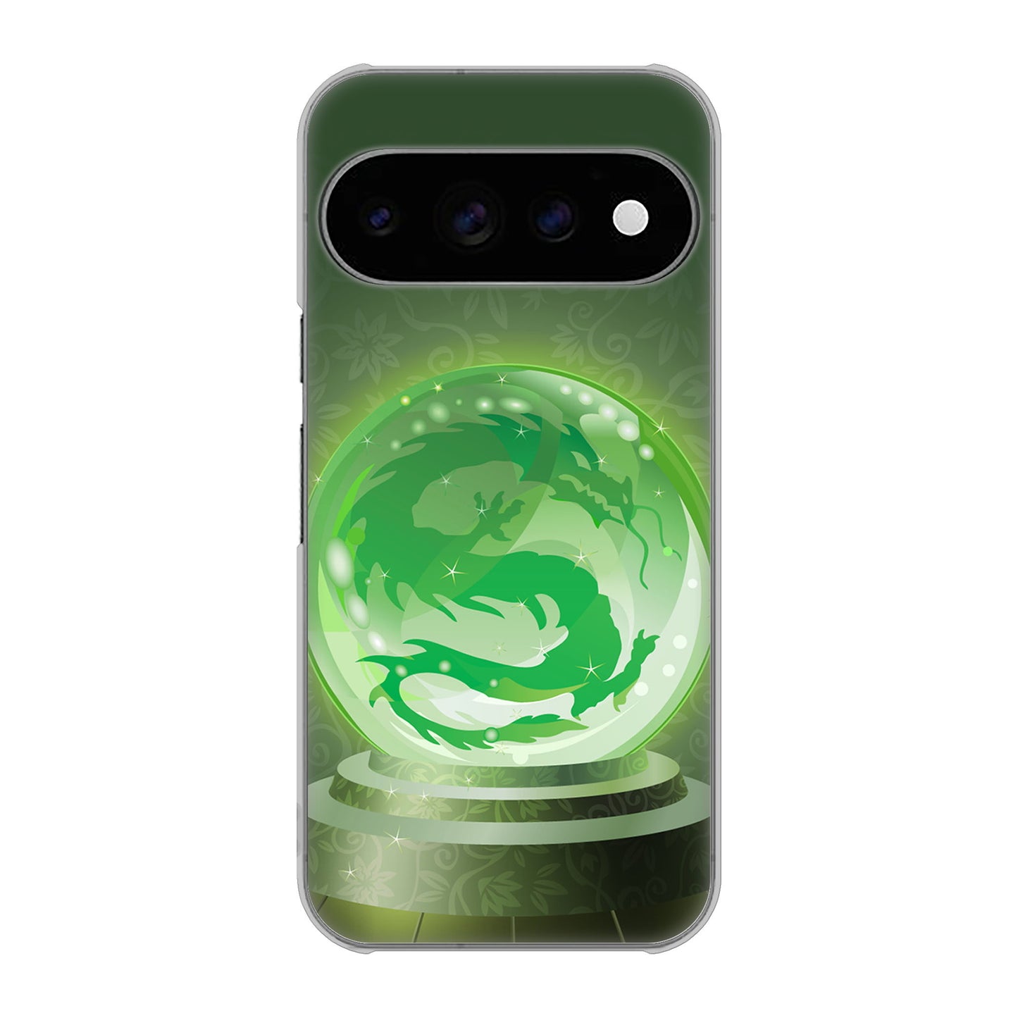 Google Pixel 11 Pro 439 水晶に浮かぶ龍 ハードケース 背面印刷