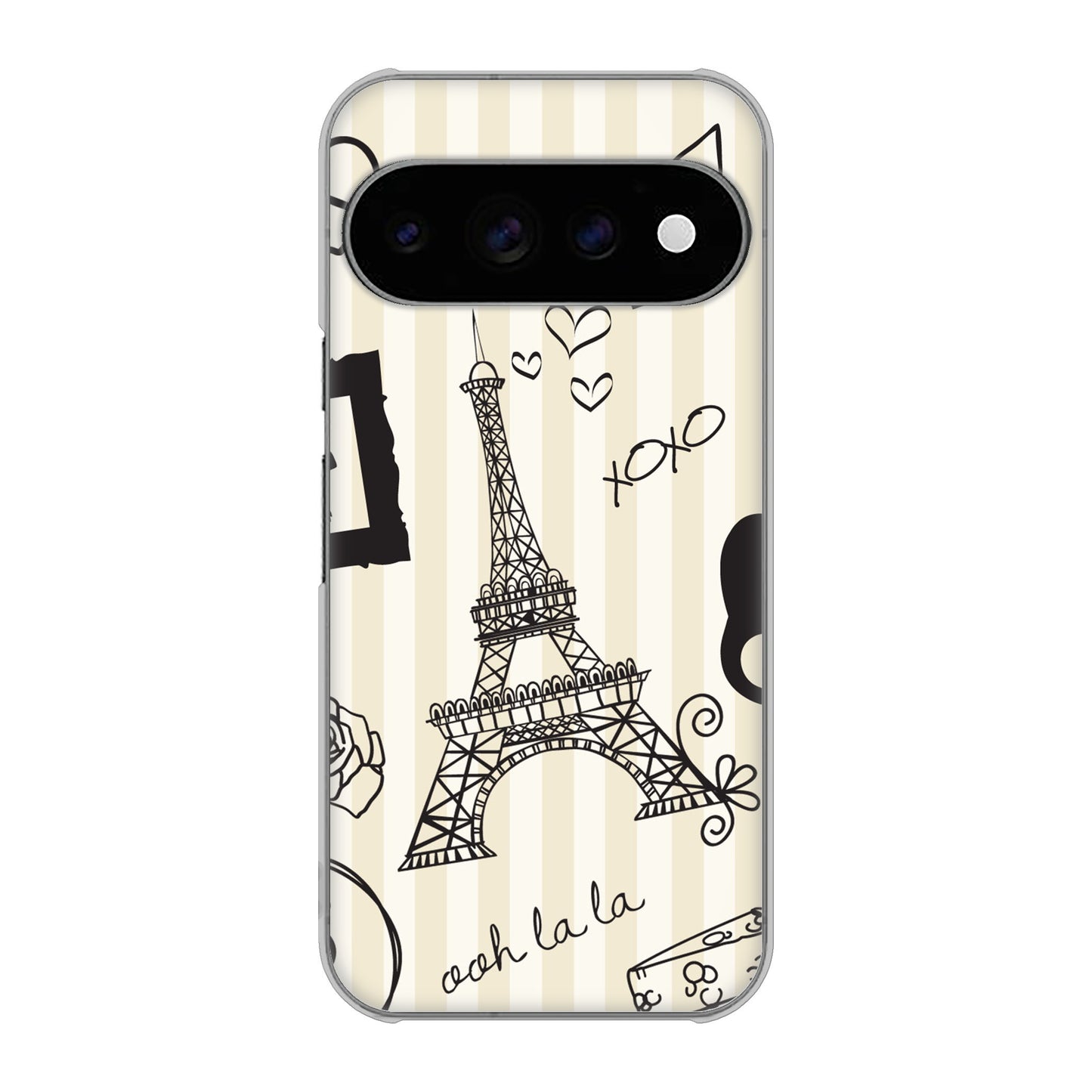 Google Pixel 11 Pro LOVE フランス ハードケース 背面印刷