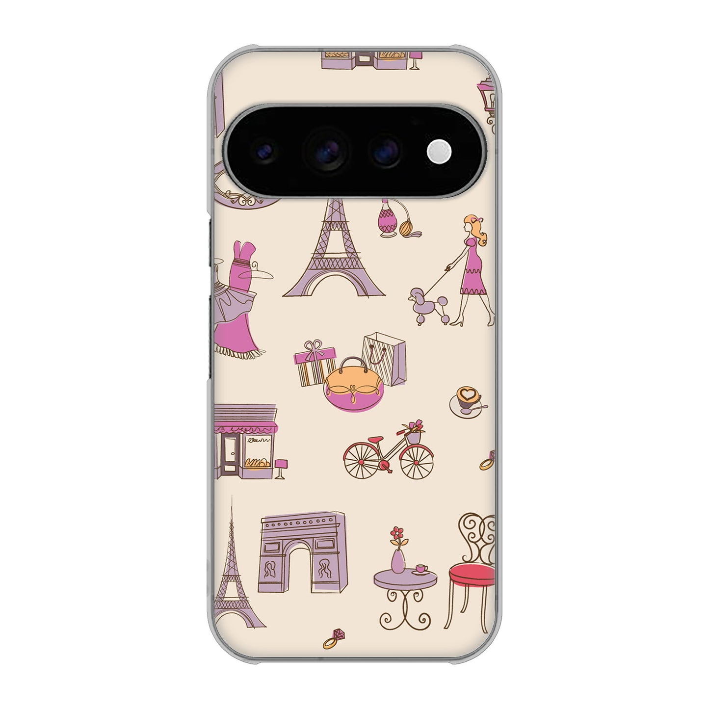 Google Pixel 11 Pro LOVE フランス ハードケース 背面印刷
