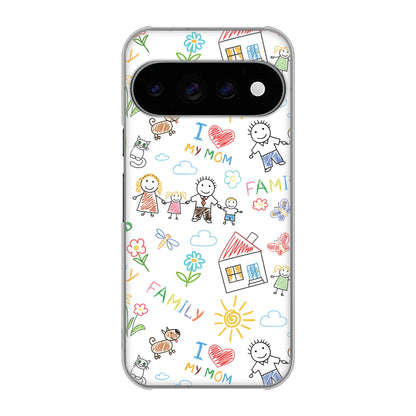 Google Pixel 11 Pro カップル＆ファミリー ハードケース 背面印刷