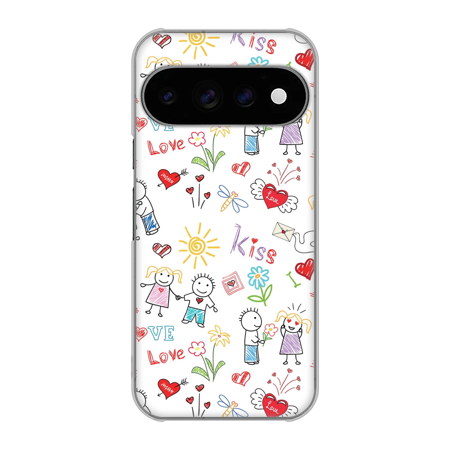 Google Pixel 11 Pro カップル＆ファミリー ハードケース 背面印刷
