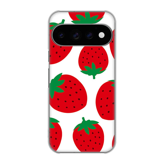 Google Pixel 11 Pro 大きいイチゴ模様 ハードケース 背面印刷