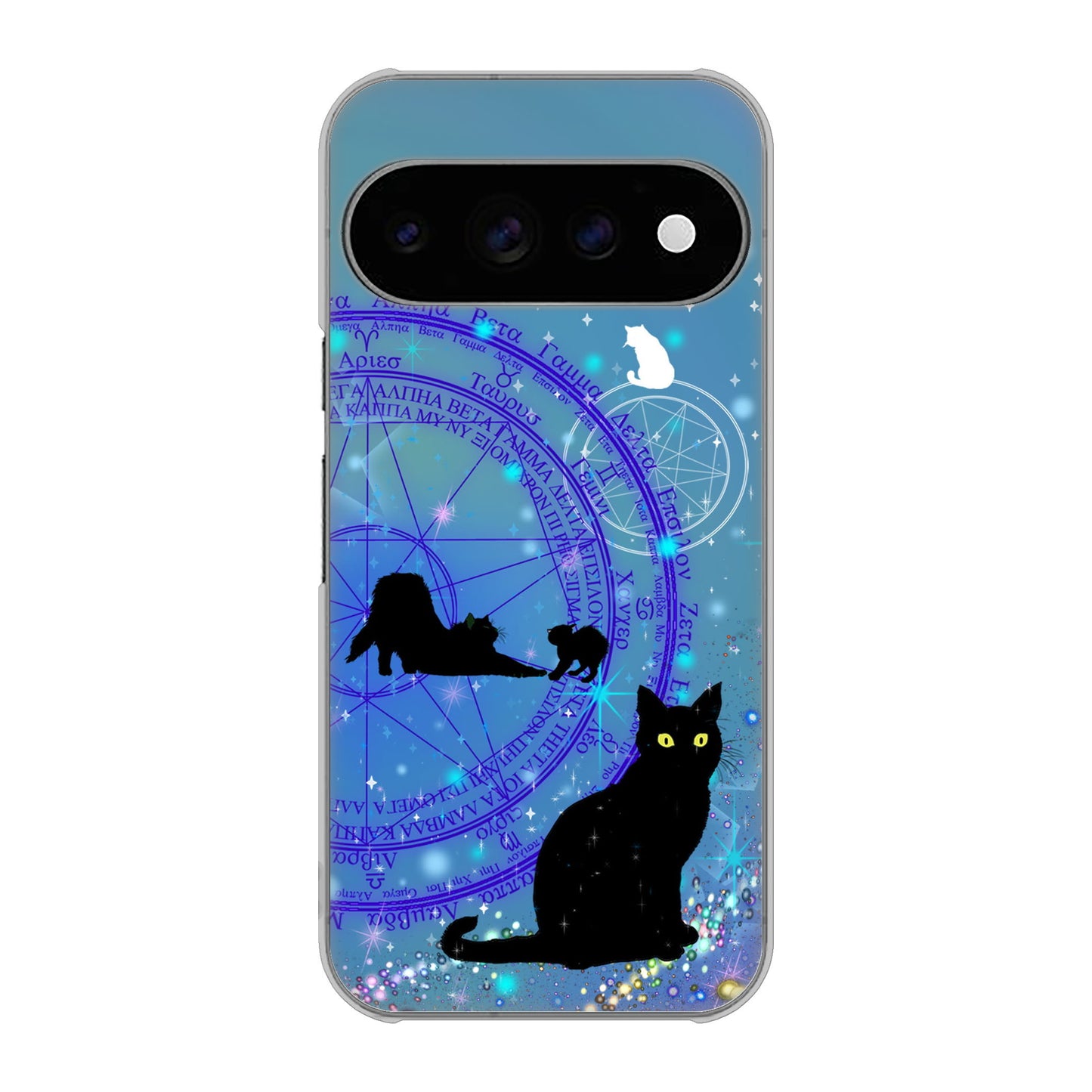 Google Pixel 11 Pro 魔法陣猫 ハードケース 背面印刷