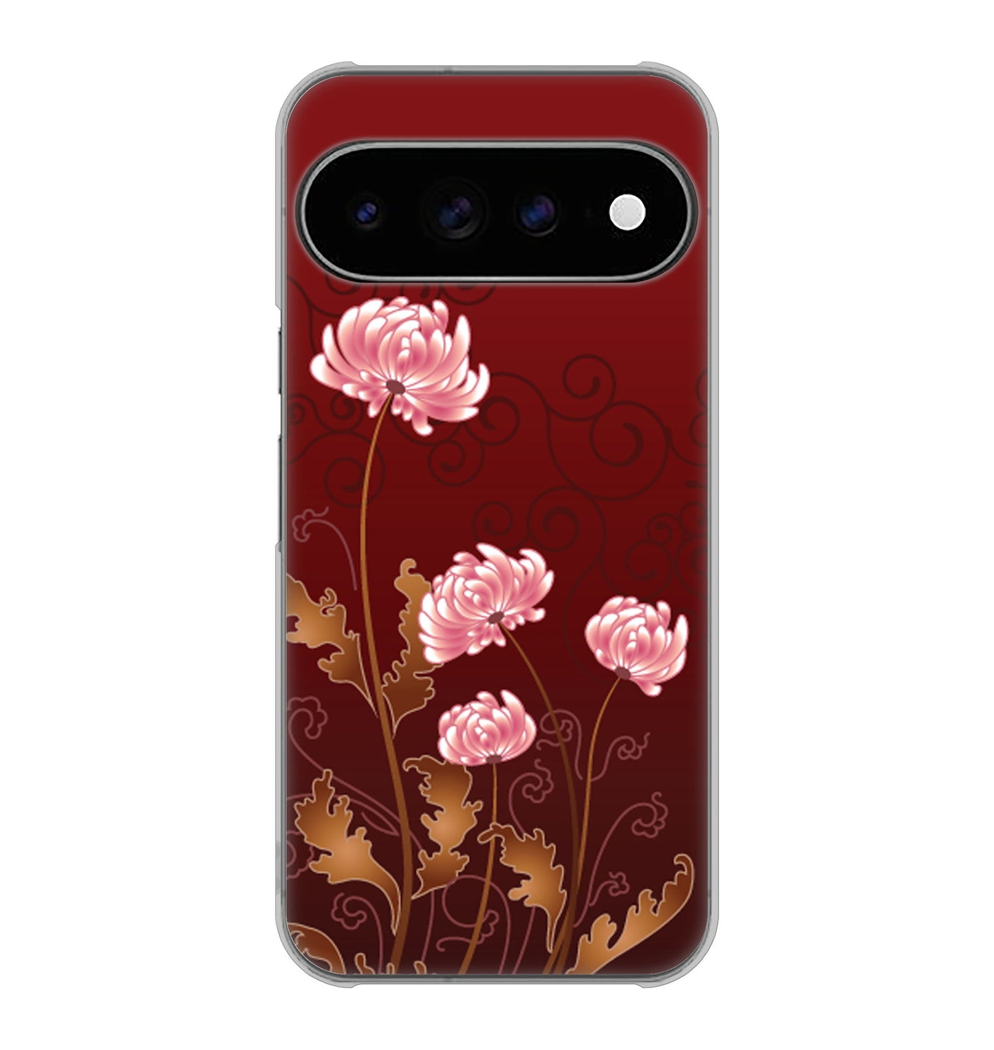 Google Pixel 11 Pro XL 375 優美な菊 ハードケース 背面印刷