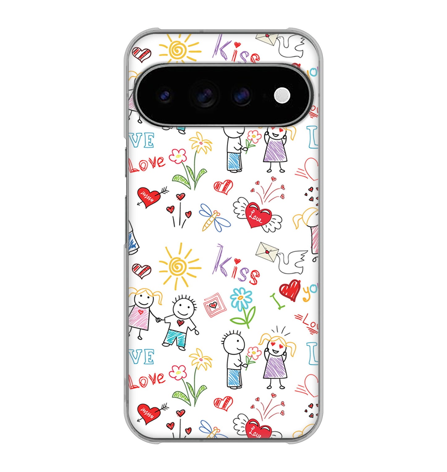 Google Pixel 11 Pro XL カップル＆ファミリー ハードケース 背面印刷