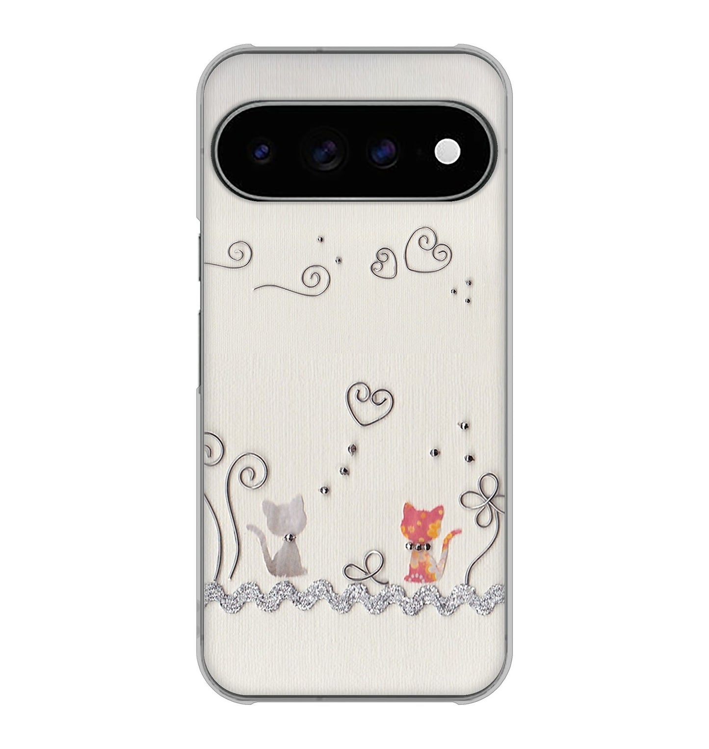 Google Pixel 11 Pro XL クラフト写真ネコ ハードケース 背面印刷