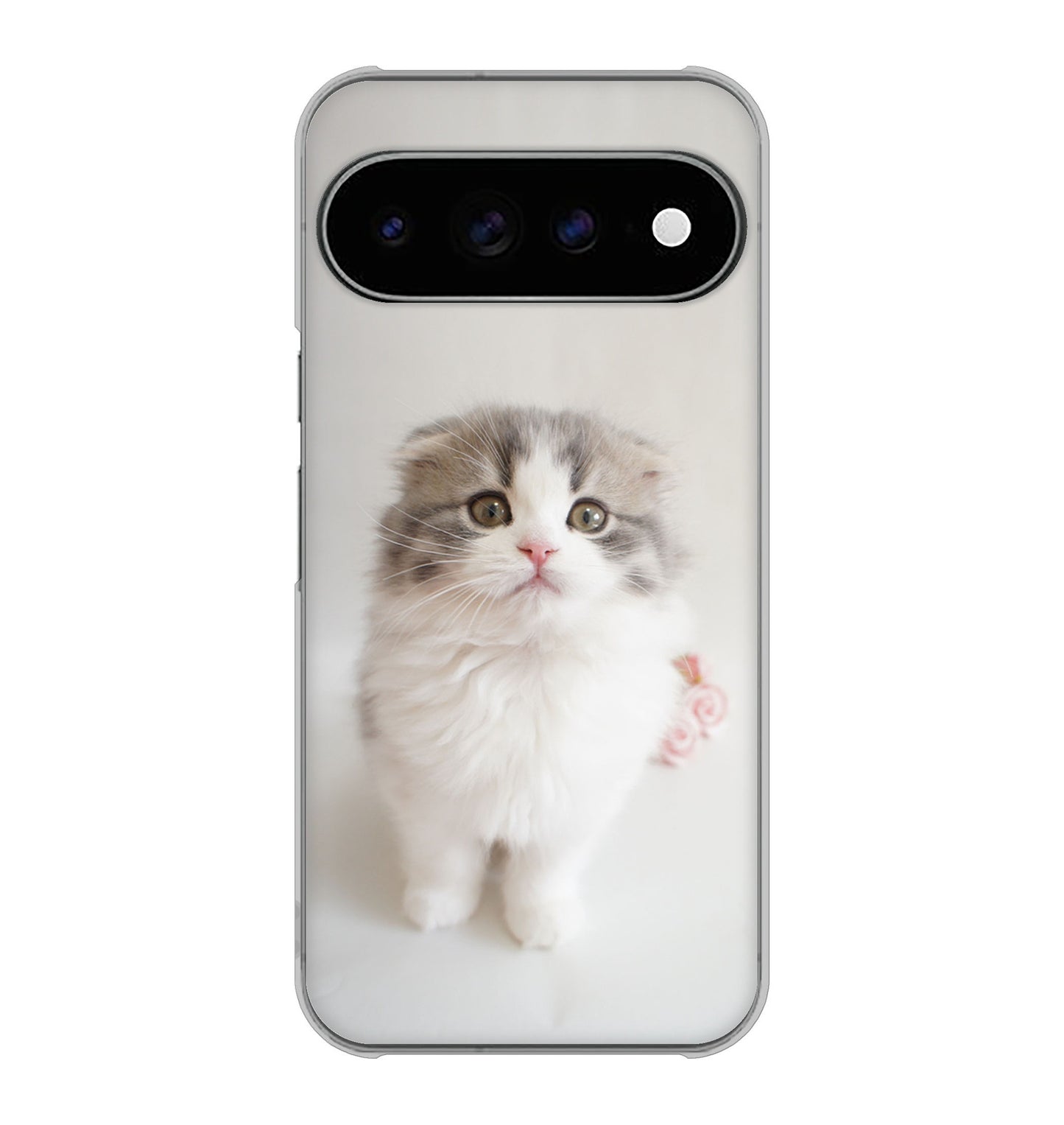 Google Pixel 11 Pro XL VA803 まっていますネコ ハードケース 背面印刷