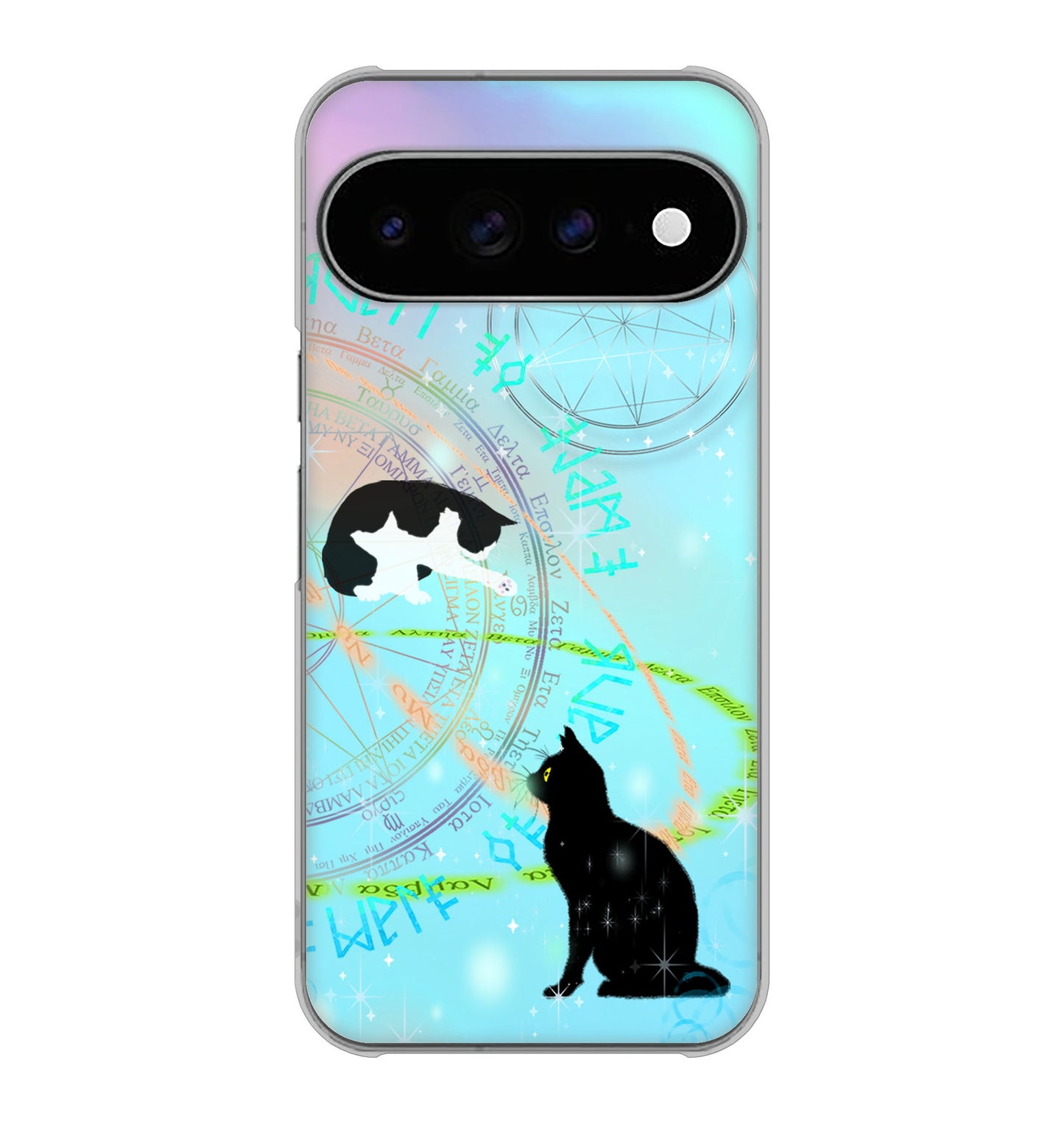 Google Pixel 11 Pro XL 魔法陣猫 ハードケース 背面印刷