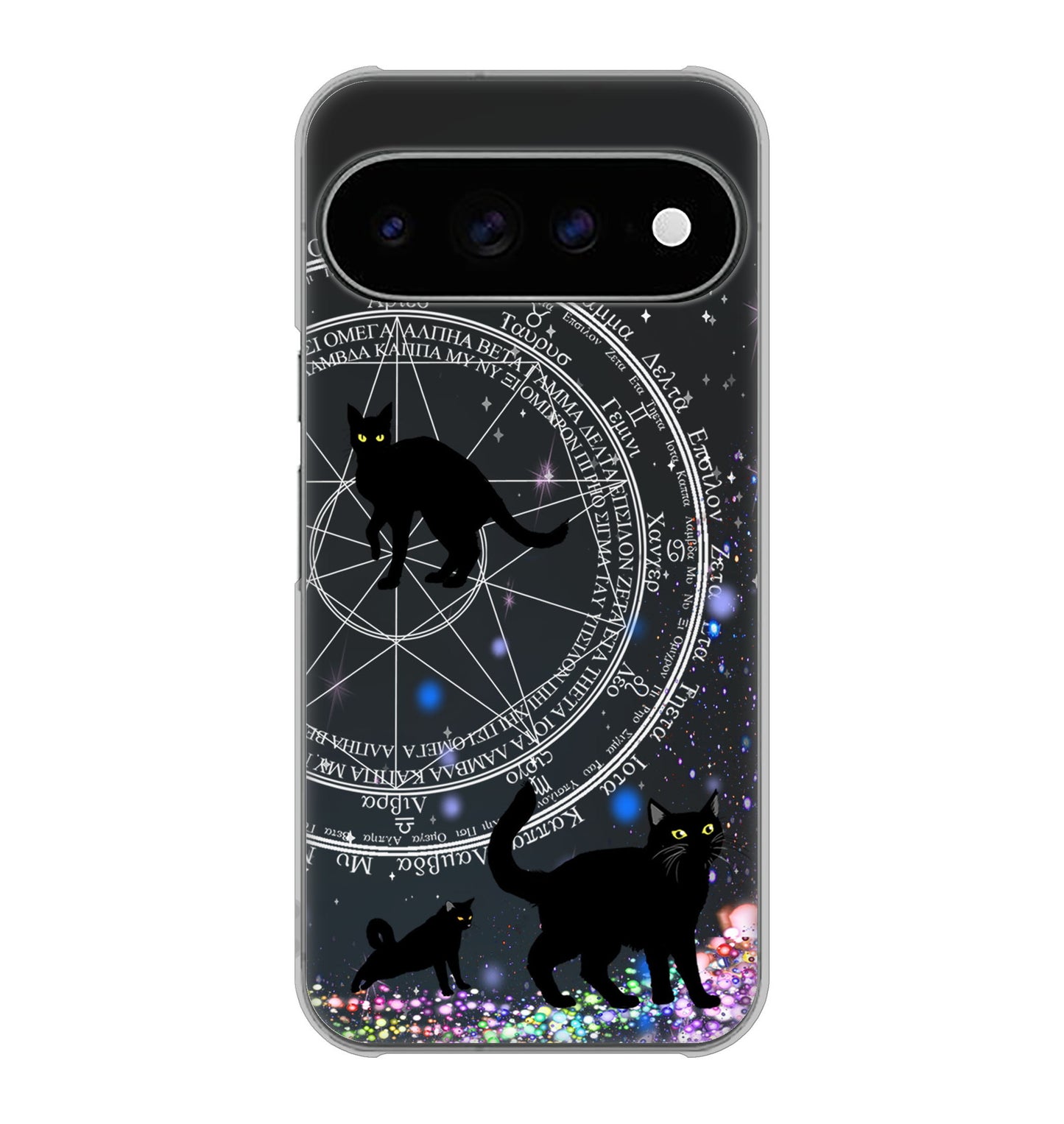 Google Pixel 11 Pro XL 魔法陣猫 ハードケース 背面印刷