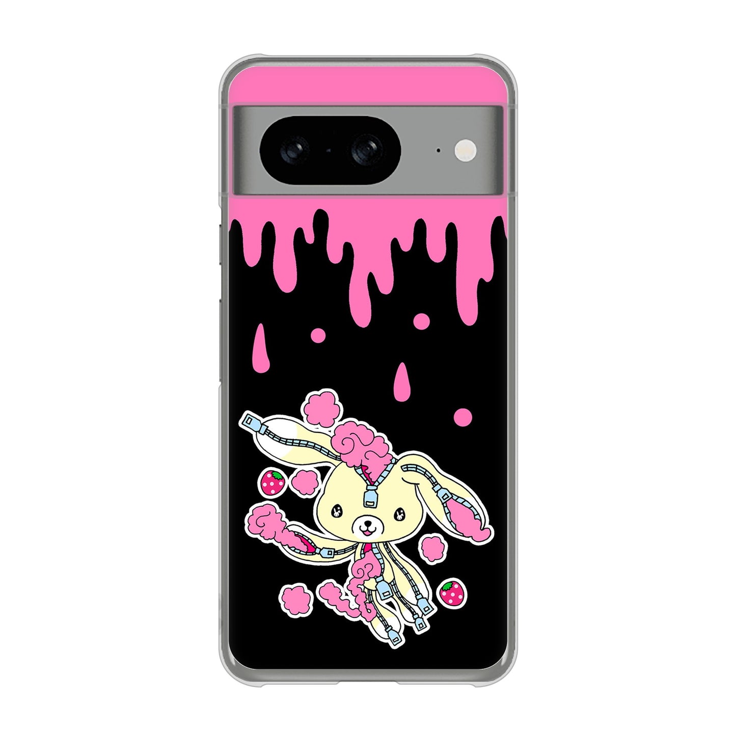 Google Pixel 8 むかいあぐる ジッパーうさぎのジッピョン ハードケース 背面印刷