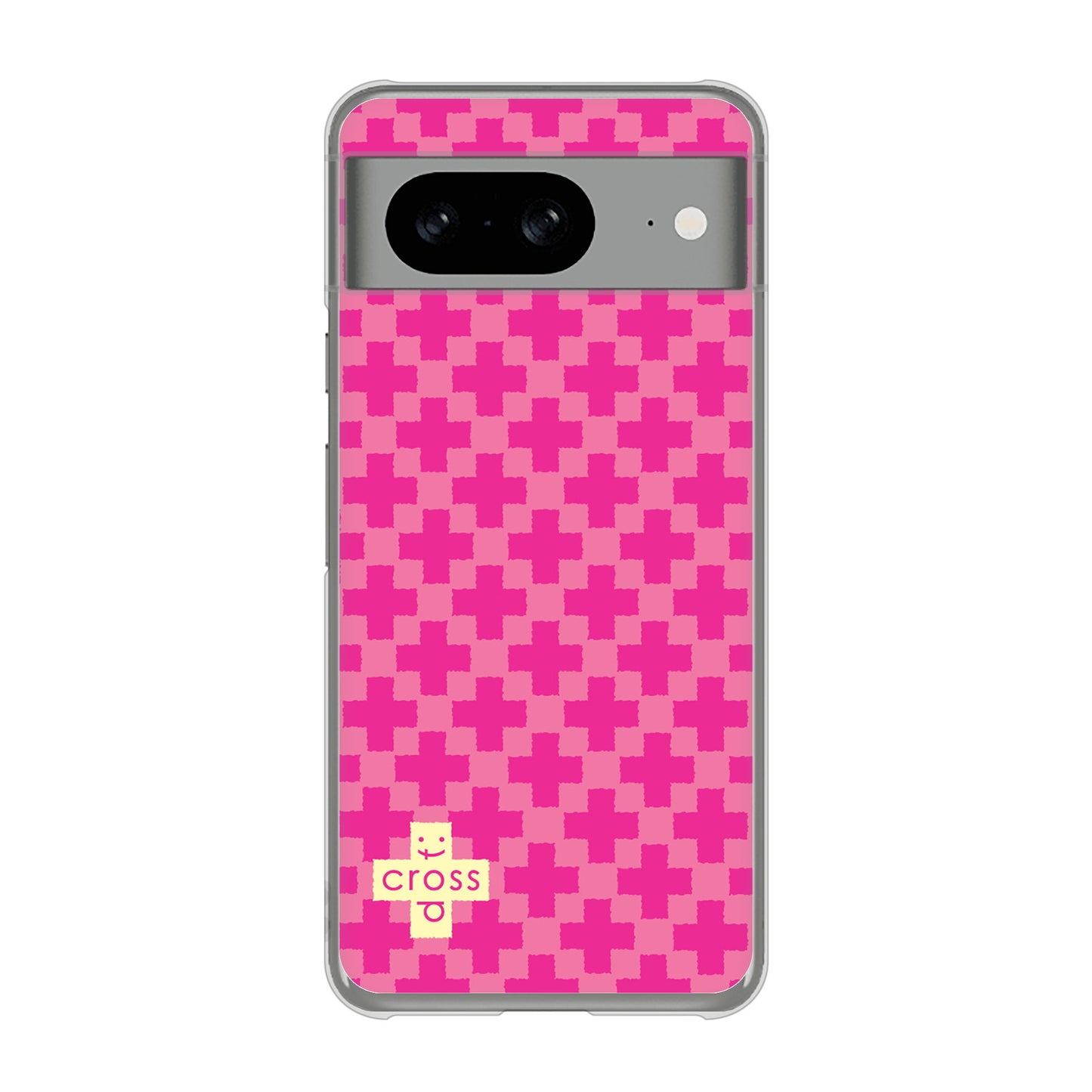 Google Pixel 8 クロスドット ハードケース 背面印刷