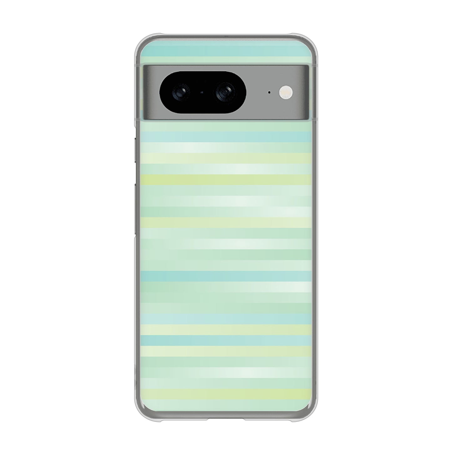 Google Pixel 8 グラデーションボーダー ハードケース 背面印刷