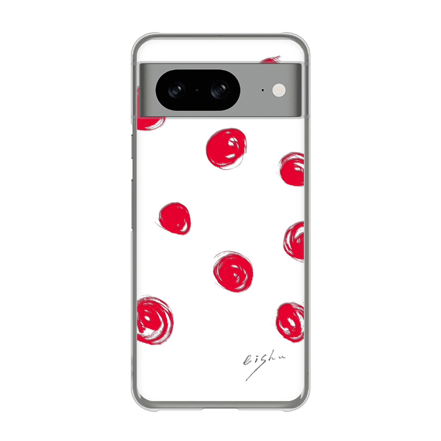 Google Pixel 8 大野詠舟 手描きシンプル ハードケース 背面印刷
